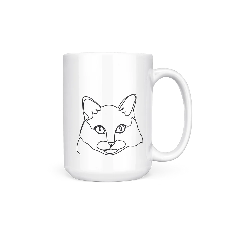 Ceramic Mug - Custom Line Style Portrait