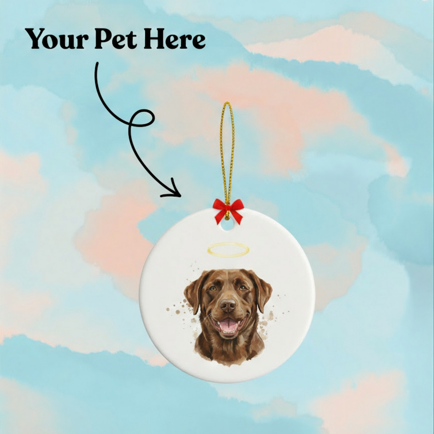 Custom Pet Memorial Ceramic Ornament