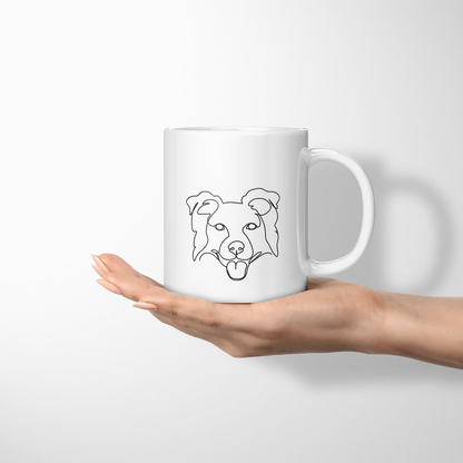 Ceramic Mug - Custom Line Style Portrait