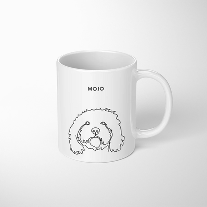 Ceramic Mug - Custom Line Style Portrait