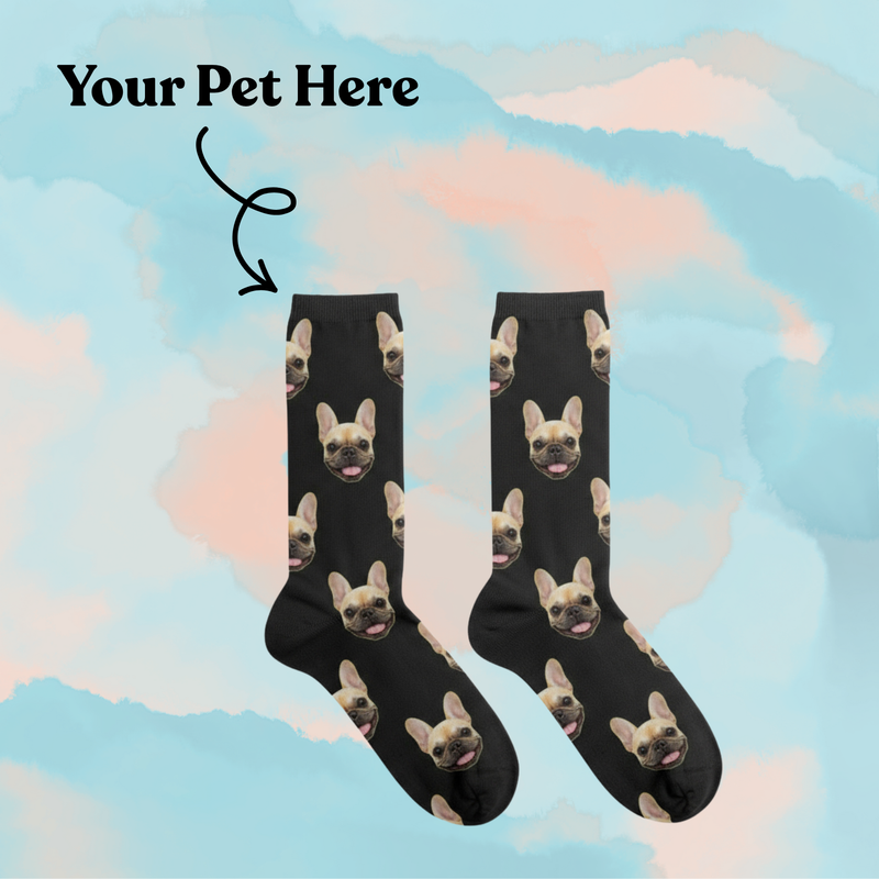 Custom Pet Portrait Socks