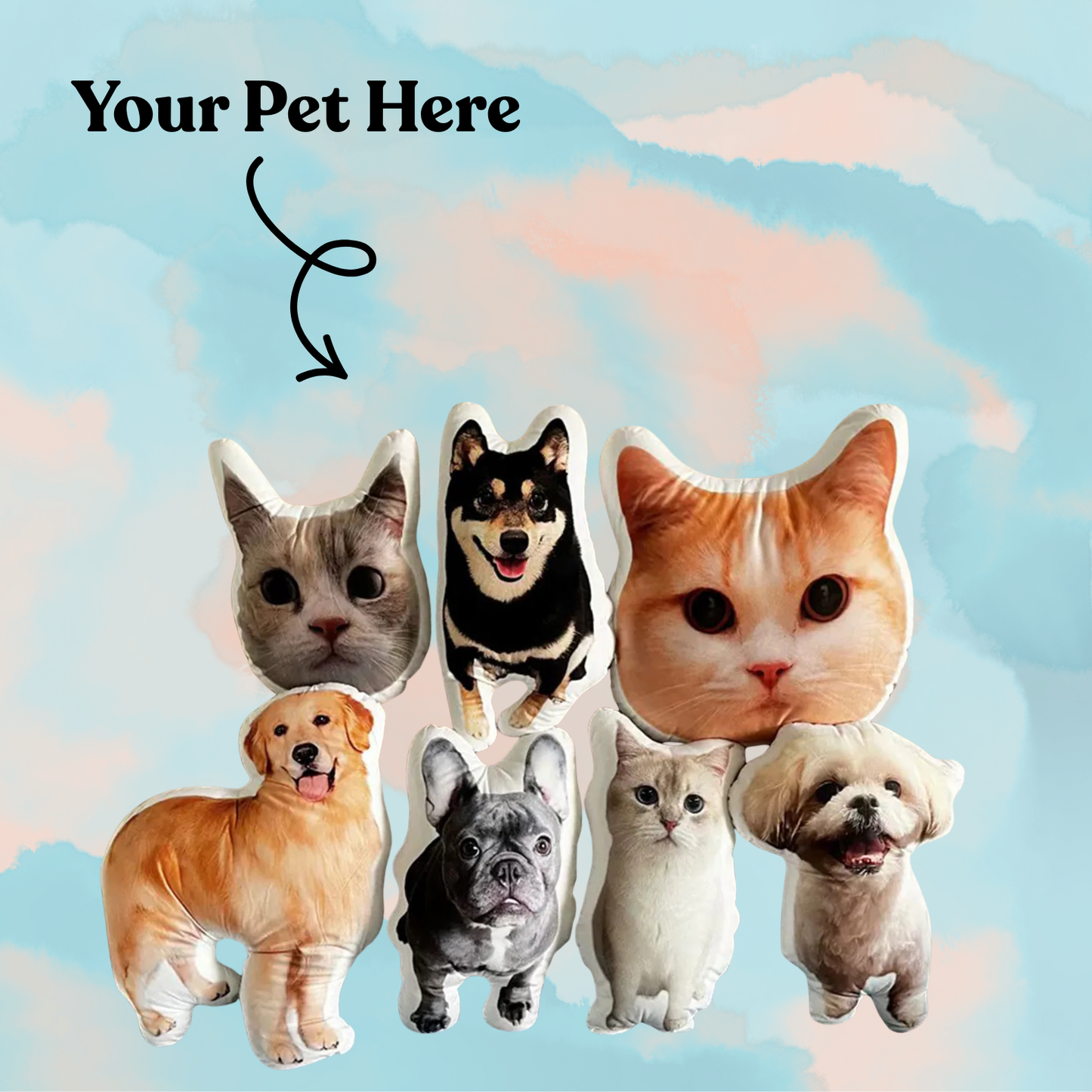 Custom Shaped Pet Pillows - EU (Printify)