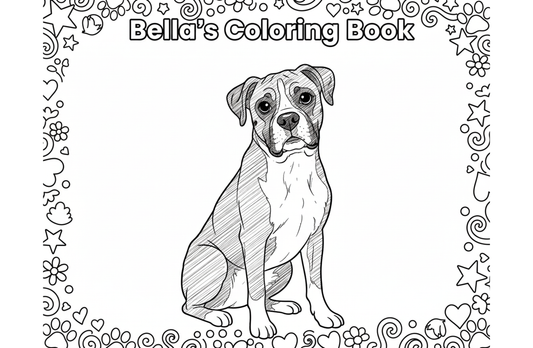Custom Pet Coloring Book